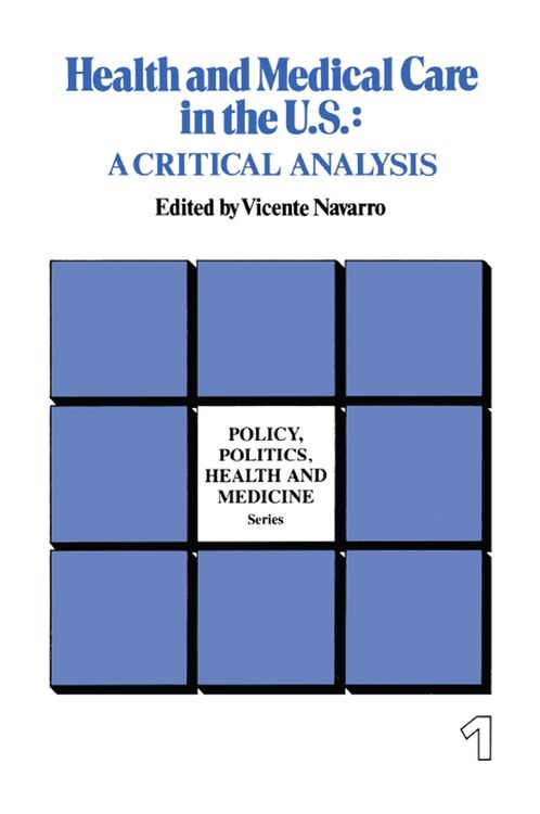 Produktbild: Health and Medical Care in the U.S.