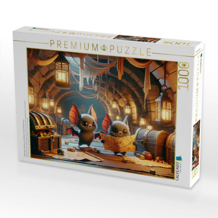 Produktbild: CALVENDO Puzzle September-Abenteuer der kleinen Vampirflederm&auml;use | 1000 Teile Lege-Gr&ouml;&szlig;e 64x48cm Foto-Puzzle f&uuml;r gl&uuml;ckliche Stunden