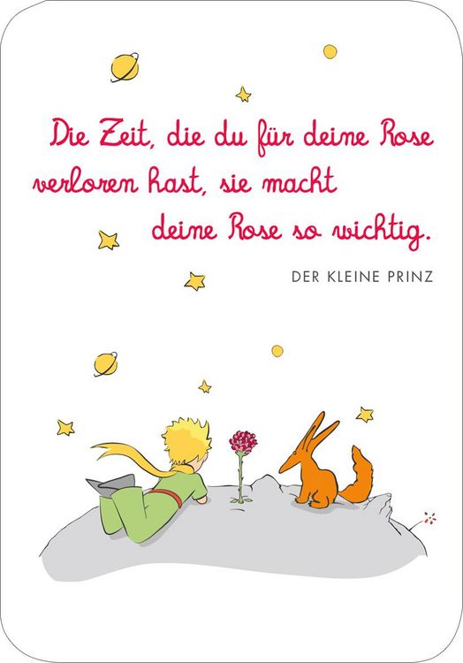 Produktbild: Der Kleine Prinz. 50 Gl&uuml;cksk&auml;rtchen f&uuml;r jeden Tag