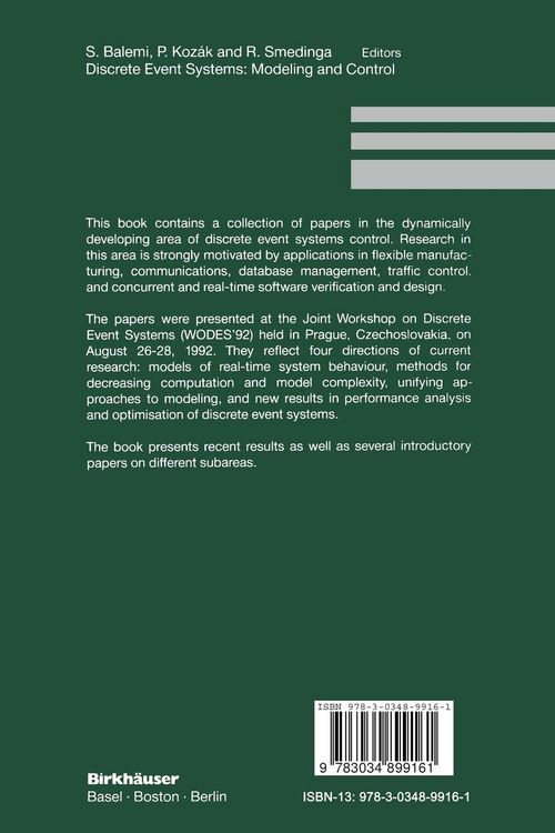 Produktbild: Discrete Event Systems: Modeling and Control
