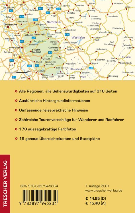 Produktbild: TRESCHER Reisef&uuml;hrer Bergisches Land