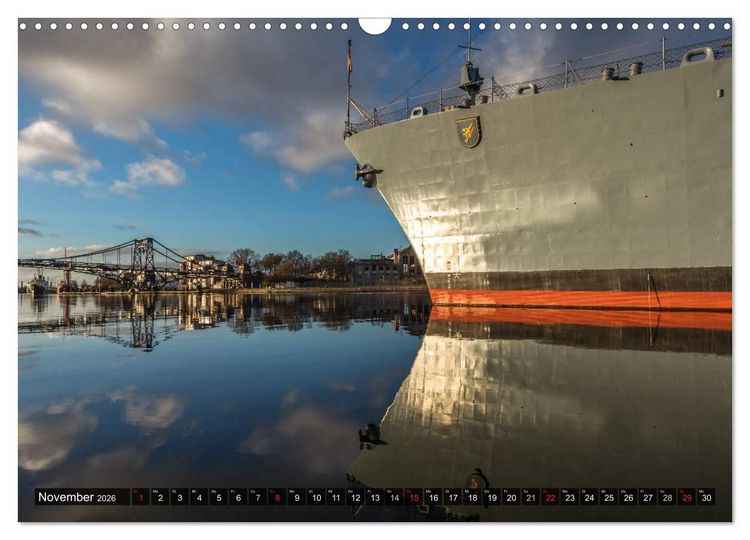 Produktbild: Wilhelmshaven maritim (Wandkalender 2026 DIN A3 quer), CALVENDO Monatskalender