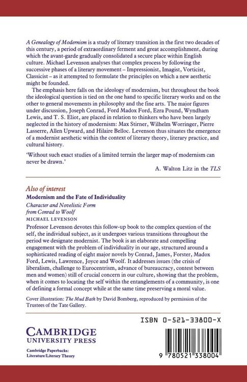 Produktbild: A Genealogy of Modernism