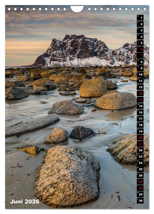 Produktbild: Lofoten. Poetische Landschaften (Wandkalender 2026 DIN A4 hoch), CALVENDO Monatskalender