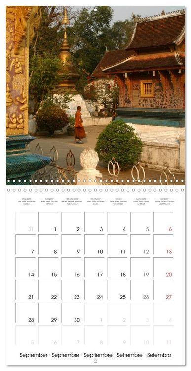 Produktbild: People's Democratic Republic - Laos (Wall Calendar 2026 12 &times; 12 Inch) CALVENDO 12 Month Wall Calendar