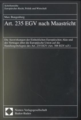 Produktbild: Art. 235 EGV nach Maastricht