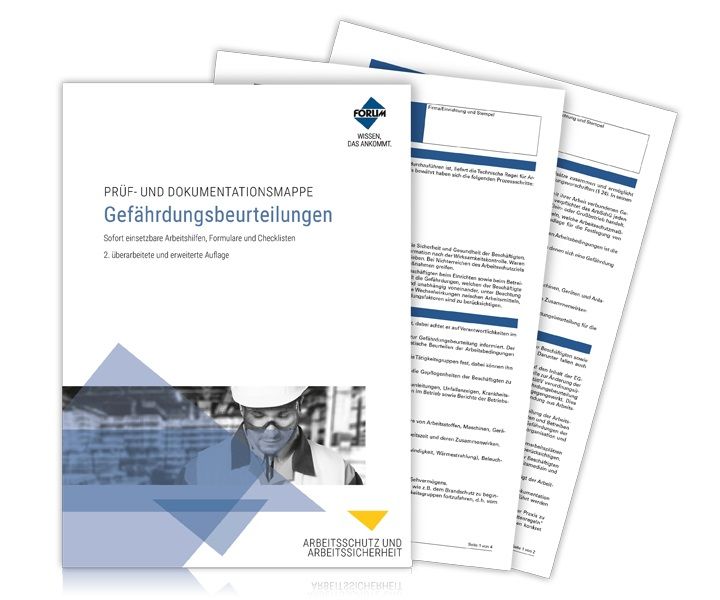 Produktbild: Pr&uuml;f- und Dokumentationsmappe Bildschirmarbeitspl&auml;tze arbeitsschutzkonform gestalten