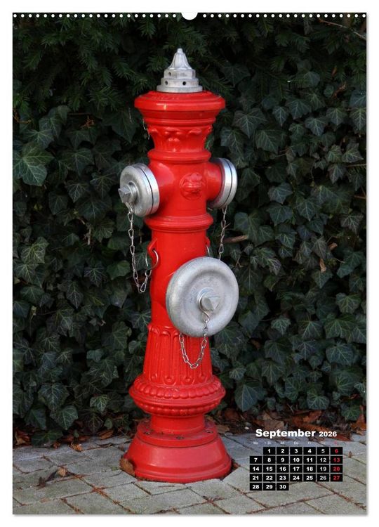 Produktbild: Nostalgie Hydranten (hochwertiger Premium Wandkalender 2026 DIN A2 hoch), Kunstdruck in Hochglanz