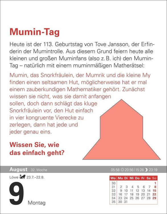 Produktbild: Der Mathematik-Kalender Tagesabrei&szlig;kalender 2027 - Nachts teile ich heimlich durch Null