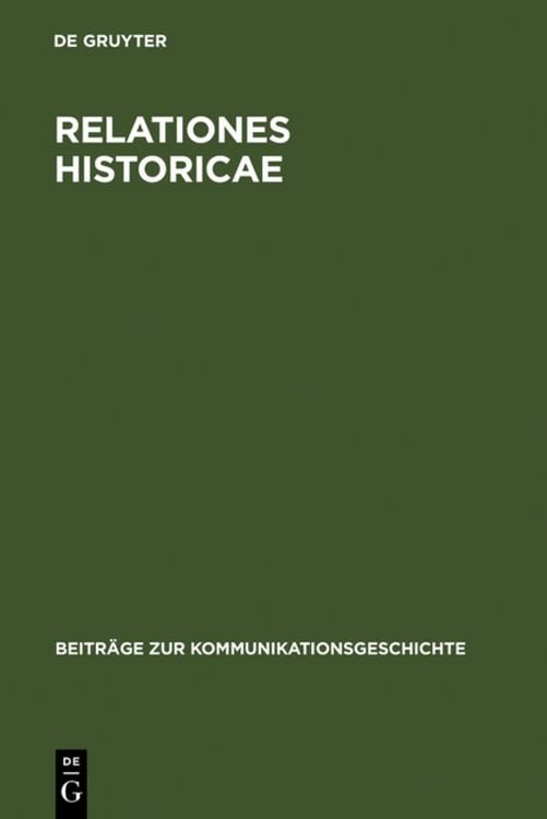 Produktbild: Relationes Historicae