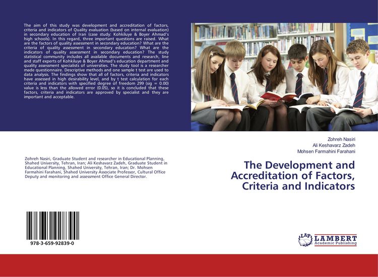 Produktbild: The Development and Accreditation of Factors, Criteria and Indicators