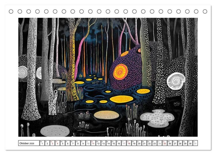 Produktbild: Landschaft - Neu gedacht (Tischkalender 2026 DIN A5 quer), CALVENDO Monatskalender