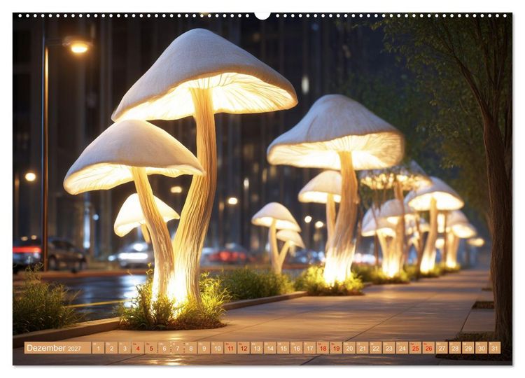 Produktbild: Vegitecture. Fotorealistische Visionen architektonischer Details (hochwertiger Premium Wandkalender 2027 DIN A2 quer), Kunstdruck in Hochglanz