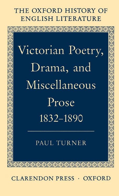 Produktbild: Victorian Poetry, Drama, and Miscellaneous Prose 1832-1890
