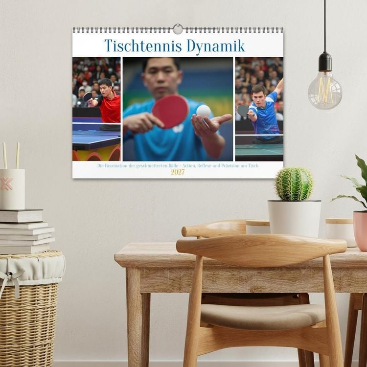 Produktbild: Tischtennis Dynamik (Wandkalender 2027 DIN A3 quer), CALVENDO Monatskalender