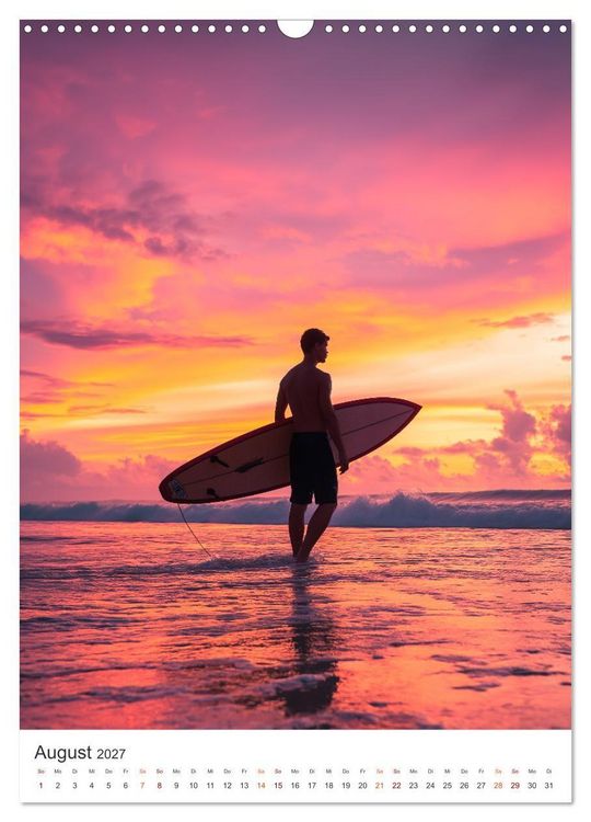 Produktbild: Karibik Surfer (Wandkalender 2027 DIN A3 hoch), CALVENDO Monatskalender