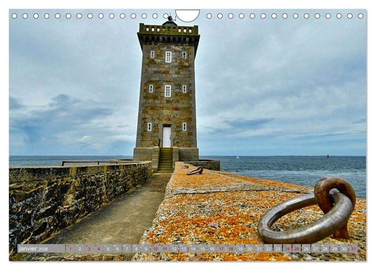 Produktbild: Phare de Kermorvan (Calendrier mural 2026 DIN A4 vertical), CALVENDO calendrier mensuel