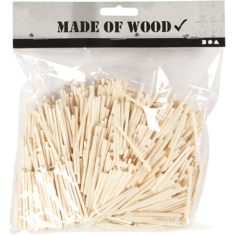 Produktbild: Creativ Company Bastelh&ouml;lzchen, L 48 mm, D 2 mm, 850 St&uuml;c., 100 g