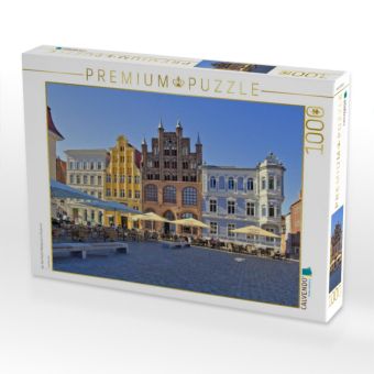 Produktbild: CALVENDO Puzzle Der Alte Markt, Mittelpunkt in Stralsund | 1000 Teile Lege-Gr&ouml;&szlig;e 64x48cm Foto-Puzzle f&uuml;r gl&uuml;ckliche Stunden