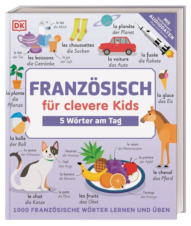 Produktbild: Franz&ouml;sisch f&uuml;r clevere Kids - 5 W&ouml;rter am Tag