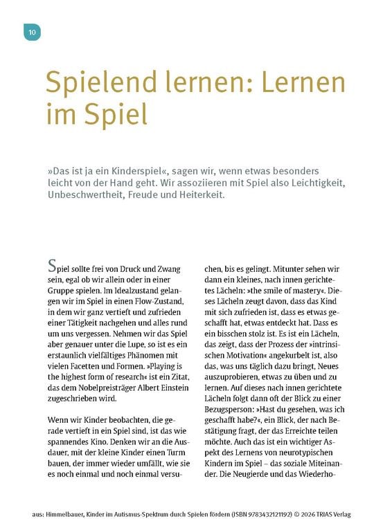 Produktbild: Kinder im Autismus-Spektrum durch Spielen f&ouml;rdern