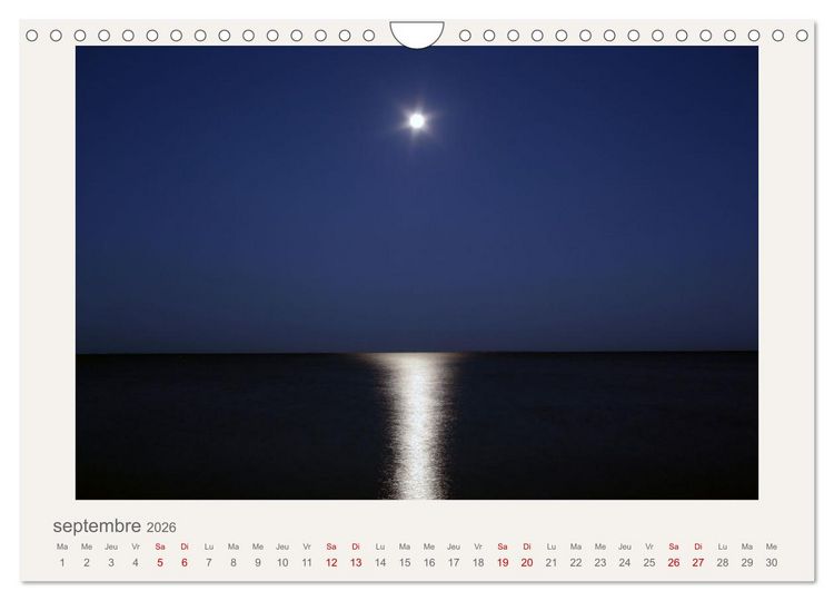 Produktbild: La mer sous le ciel (Calendrier mural 2026 DIN A4 vertical), CALVENDO calendrier mensuel