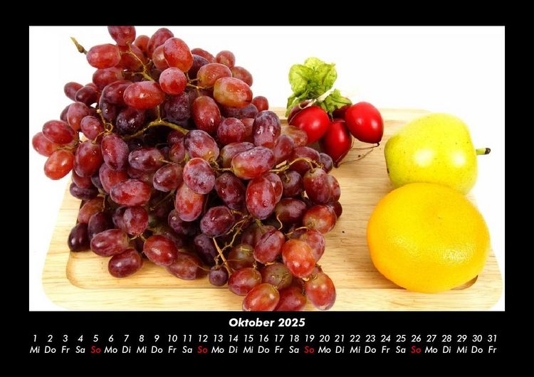 Produktbild: Fr&uuml;chte 2025 Fotokalender DIN A3
