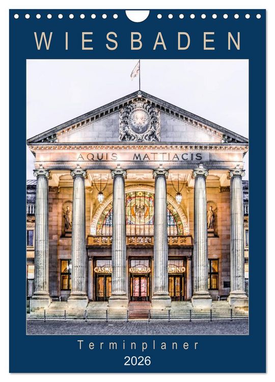 Produktbild: Wiesbaden Terminplaner (Wandkalender 2026 DIN A4 hoch), CALVENDO Monatskalender