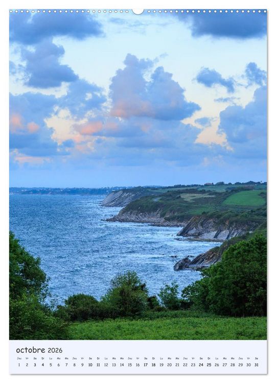 Produktbild: Terre de caract&egrave;re - Paysages du Pays basque (Calendrier mural 2026 DIN A2 horizontal), CALVENDO calendrier mensuel