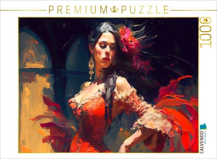 Produktbild: CALVENDO Puzzle Flamencosch&ouml;nheit | 1000 Teile Lege-Gr&ouml;&szlig;e 64x48cm Foto-Puzzle f&uuml;r gl&uuml;ckliche Stunden