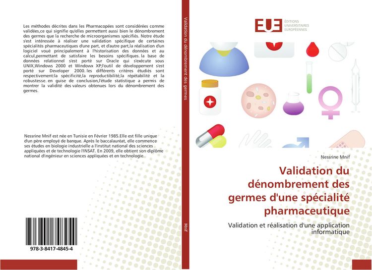 Produktbild: Validation du d&eacute;nombrement des germes d'une sp&eacute;cialit&eacute; pharmaceutique