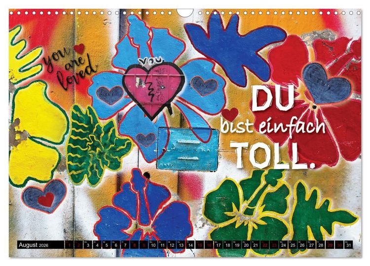 Produktbild: Herzig Liebesbotschaften (Wandkalender 2026 DIN A3 quer), CALVENDO Monatskalender