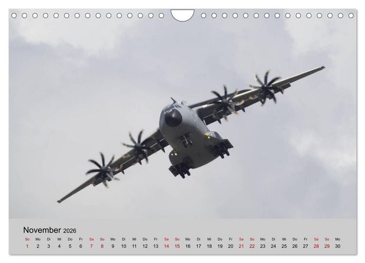 Produktbild: Transportflugzeug Airbus A400M Atlas (Wandkalender 2026 DIN A4 quer), CALVENDO Monatskalender