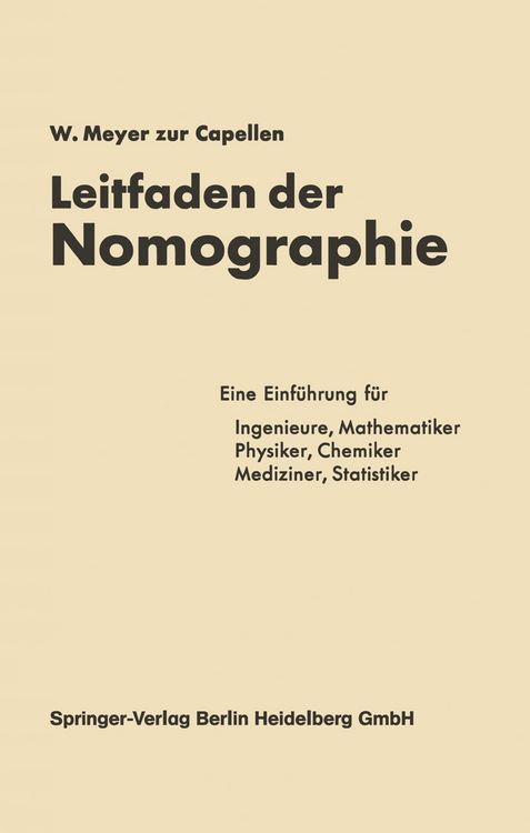 Produktbild: Leitfaden der Nomographie