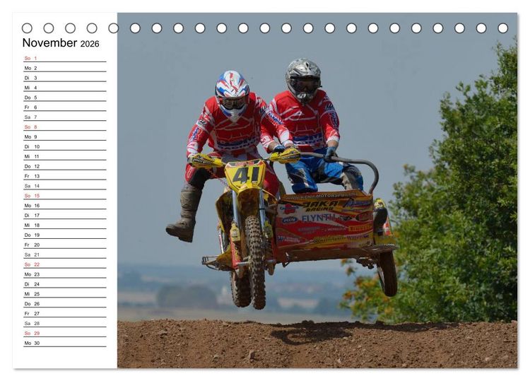 Produktbild: Motocross - Terminplaner (Tischkalender 2026 DIN A5 quer), CALVENDO Monatskalender