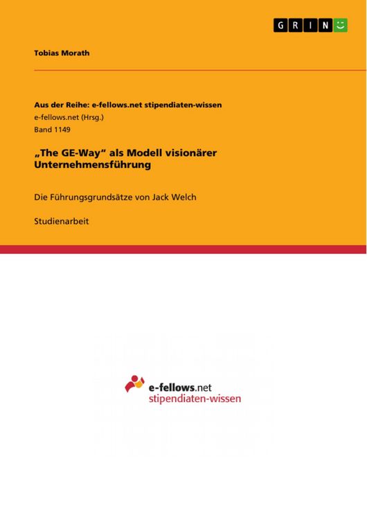 Produktbild: "The GE-Way" als Modell vision&auml;rer Unternehmensf&uuml;hrung
