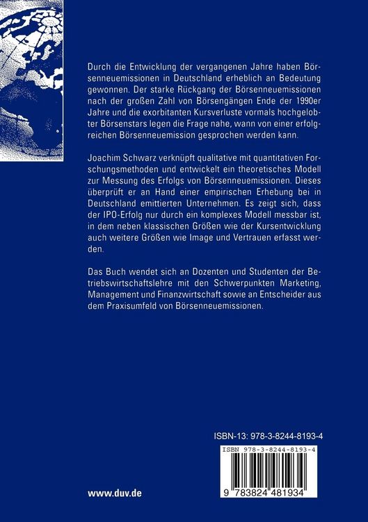 Produktbild: Erfolg von B&ouml;rsenneuemissionen am deutschen Aktienmarkt