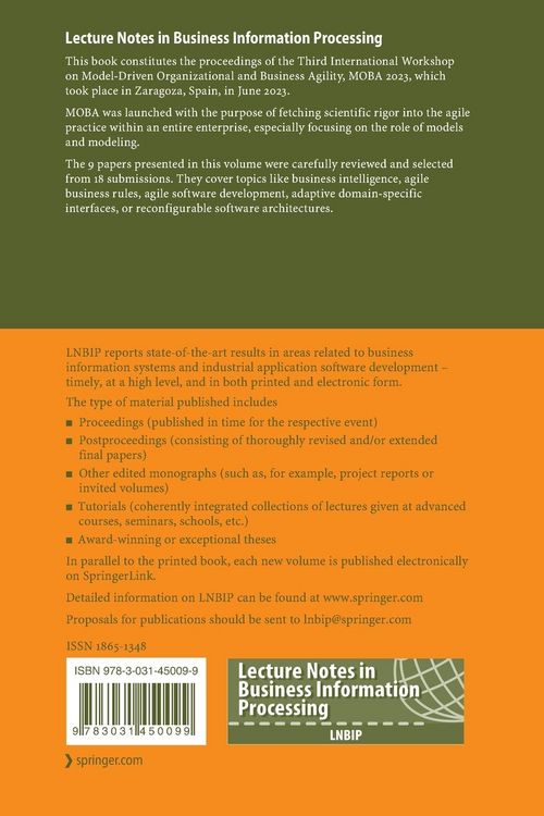 Produktbild: Model-Driven Organizational and Business Agility