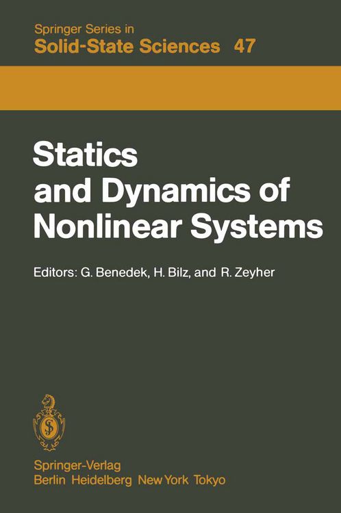 Produktbild: Statics and Dynamics of Nonlinear Systems