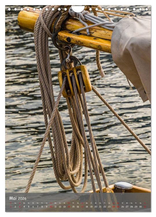 Produktbild: Maritime Details klassischer Yachten (Wandkalender 2026 DIN A4 hoch), CALVENDO Monatskalender