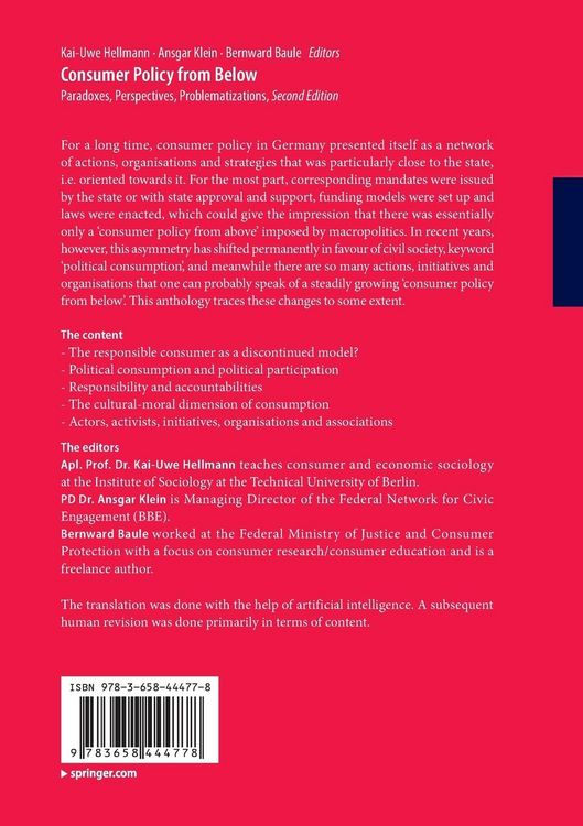 Produktbild: Consumer Policy from Below