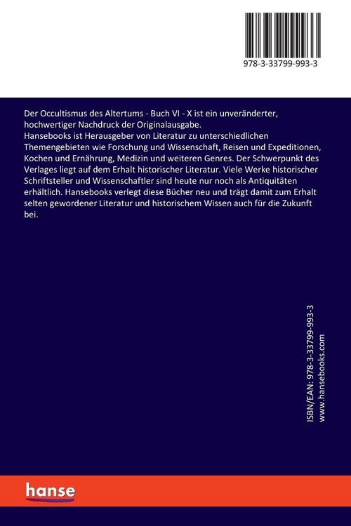Produktbild: Der Occultismus des Altertums