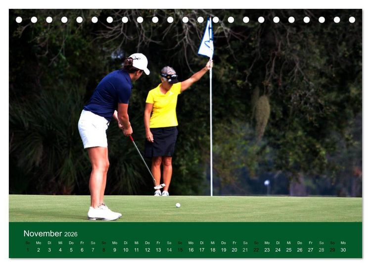 Produktbild: Golf Sport (Tischkalender 2026 DIN A5 quer), CALVENDO Monatskalender