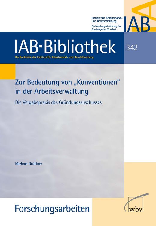 Produktbild: Zur Bedeutung von "Konventionen" in der Arbeitsverwaltung