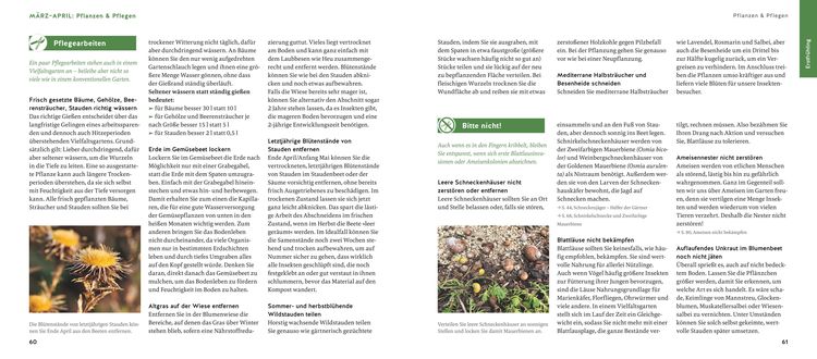 Quickfinder Artenvielfalt im Gartenjahr