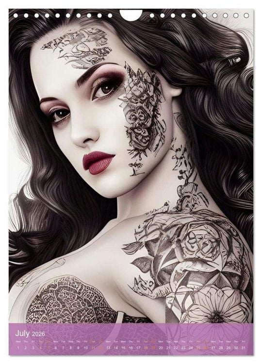Produktbild: Inked Visions (Wall Calendar 2026 DIN A4 portrait), CALVENDO 12 Month Wall Calendar