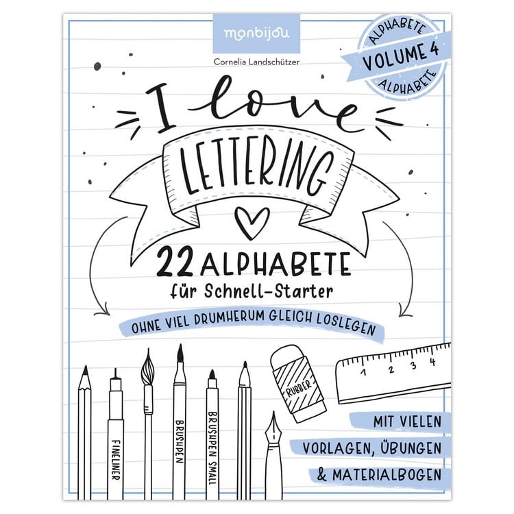 Produktbild: I love Lettering - 22 Alphabete f&uuml;r Schnell-Starter: Volume 4