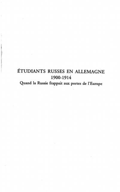 Produktbild: Etudiants russes en Allemagne