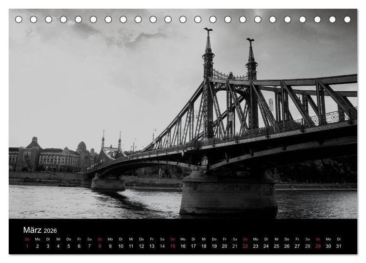 Produktbild: Budapest einfach liebenswert (Tischkalender 2026 DIN A5 quer), CALVENDO Monatskalender