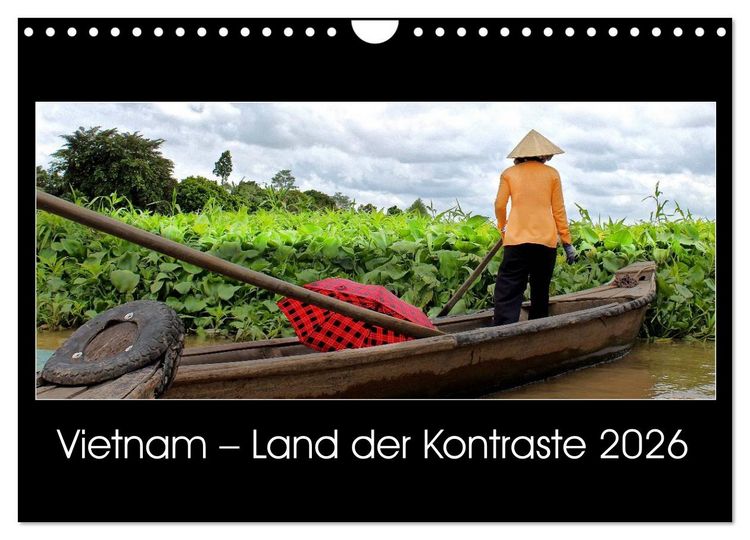 Produktbild: Vietnam &ndash; Land der Kontraste 2026 (Wandkalender 2026 DIN A4 quer), CALVENDO Monatskalender